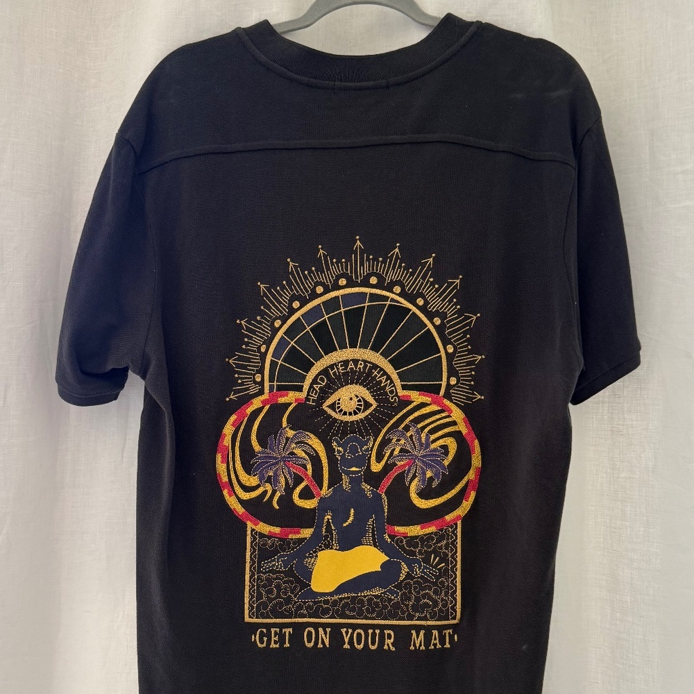 Scotch & Soda "Get On Your Mat" Graphic Tee NWOT | Black | XL